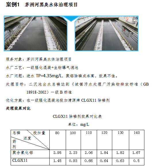 GXCL除磷劑案例1